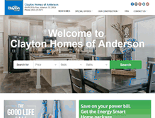 Tablet Screenshot of claytonhomesofanderson.com